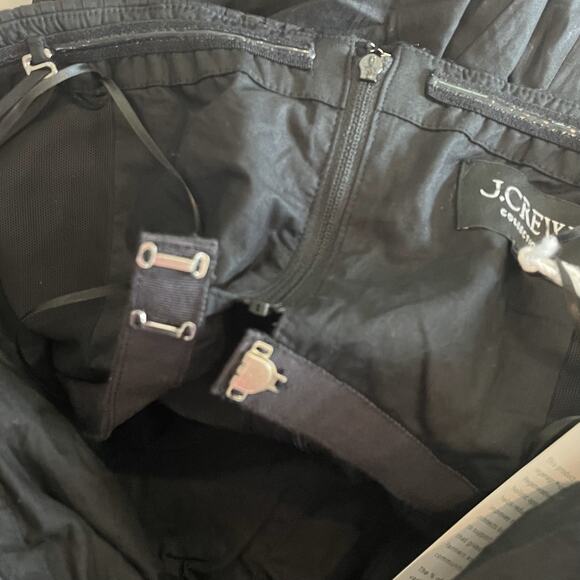 J.Crew Collection Strapless Notched Maxi Dress LBD Party Wedding CI878 Black 12 - Picture 11 of 16